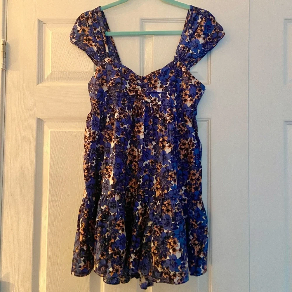 Free People Pattern Play Floral Mini Dress